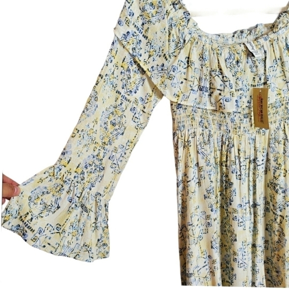 NWT szM American Rag off the shoulder ruffle dress - Picture 7 of 8